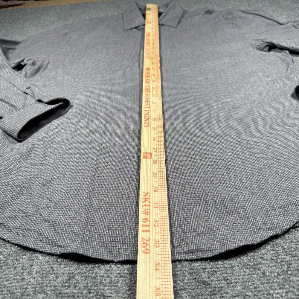 Jos. A. Bank Reserve Traditional Fit Cashmere Blend Gray Long Sleeve Shirt Large - Picture 7 of 7